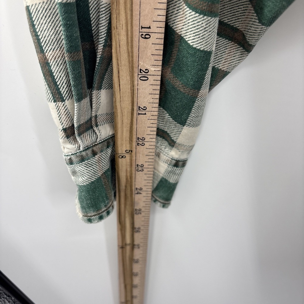 Vintage Abercrombie & Fitch Long Sleeve Button Front Flannel Shirt XL Grunge - Picture 10 of 11